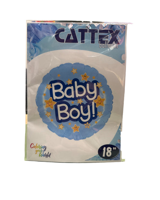 Palloncini Foil | Baby Boy Stelline | 18 Pollici | 1 Pz