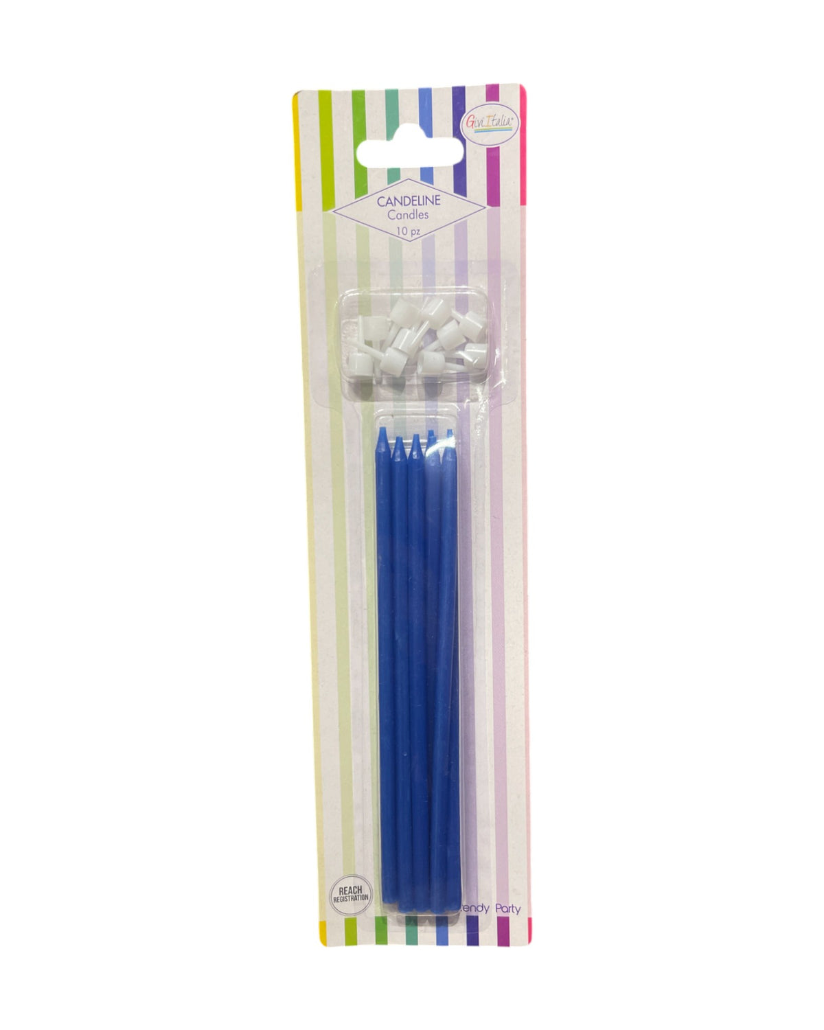 Candeline Lunghe | Blu Notte | 16 Cm | 10Pz