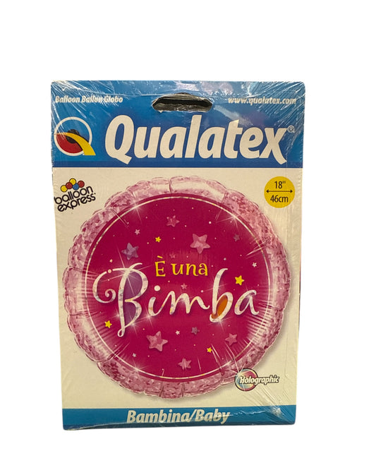 Palloncini Foil | È una bimba | Rosa | 18 Pollici | 1 Pz