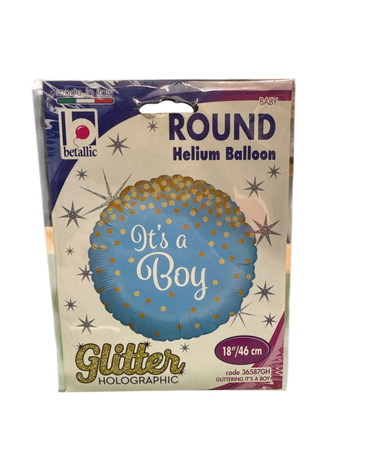 Palloncini Foil | It’s a Boy Pois Oro | 18 Pollici | 1 Pz