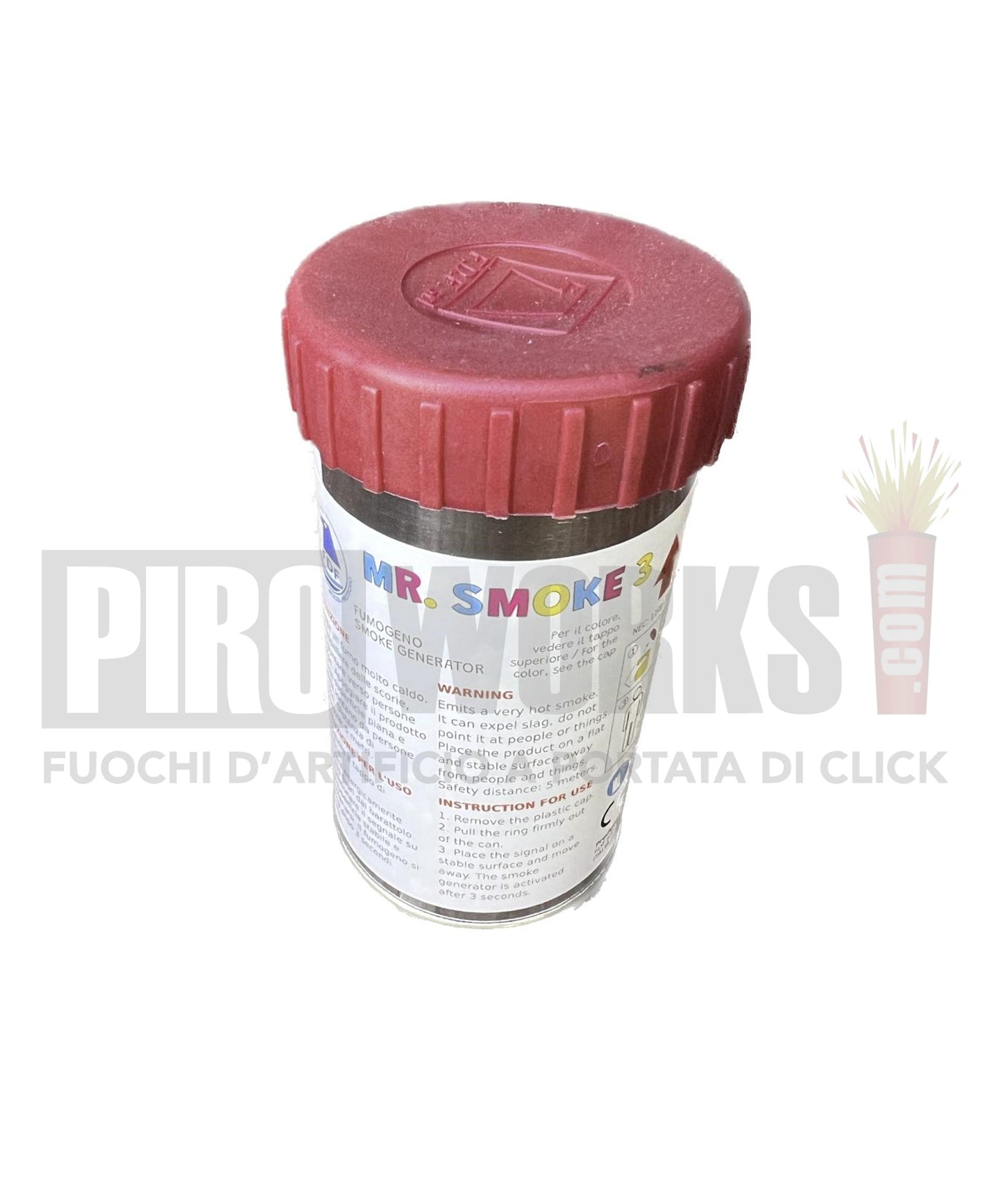 Fumogeno | Vulcan | Barattolo | 3 Minuti | Vari Colori | F.D.F.