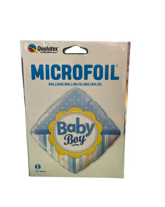 Palloncini Foil | Baby Boy Rombo | 18 Pollici | 1 Pz