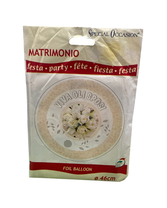 Palloncini Foil | Viva Sposi Rose | 18 Pollici | 1 Pz