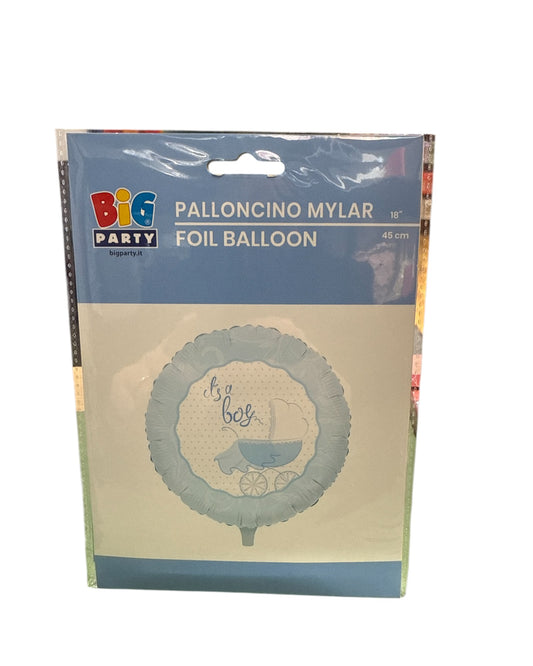 Palloncini Foil | It’s a Boy Carrozzina | 18 Pollici | 1 Pz