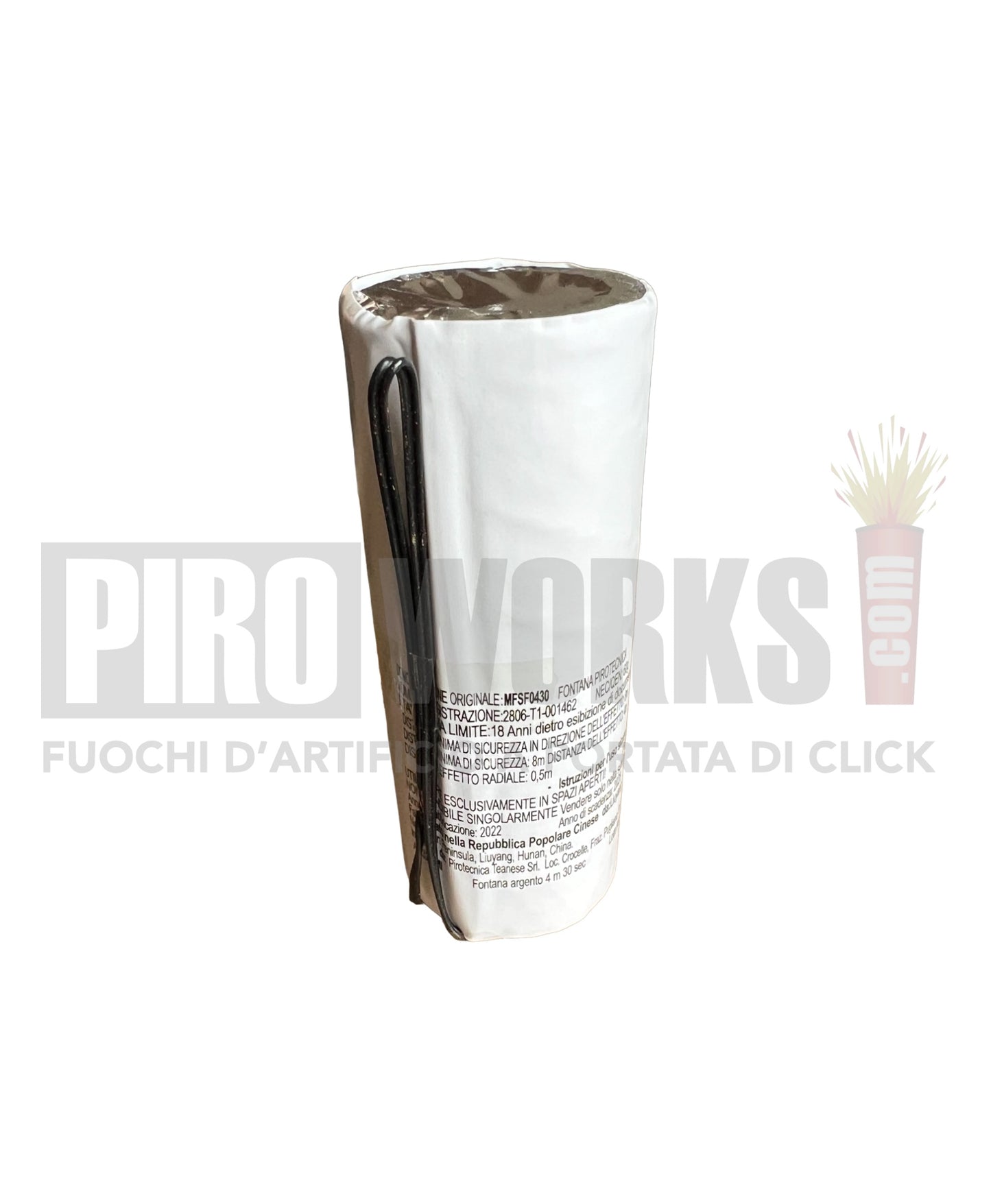 Effetti Freddi | Fontana Argento | Uso Interno | 30 Sec Altezza 2 Metri Con Accenditore | 1 Pezzo