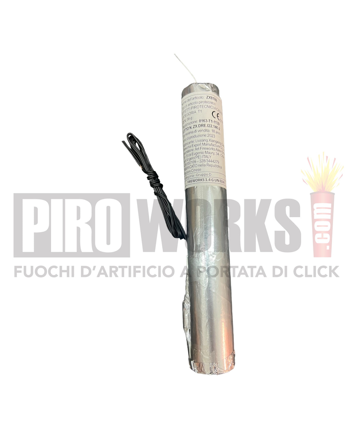 Effetti Freddi | Fontana Argento a Cascata | 60 Sec Altezza Caduta 6 Metri Con Accenditore | 1 Pezzo