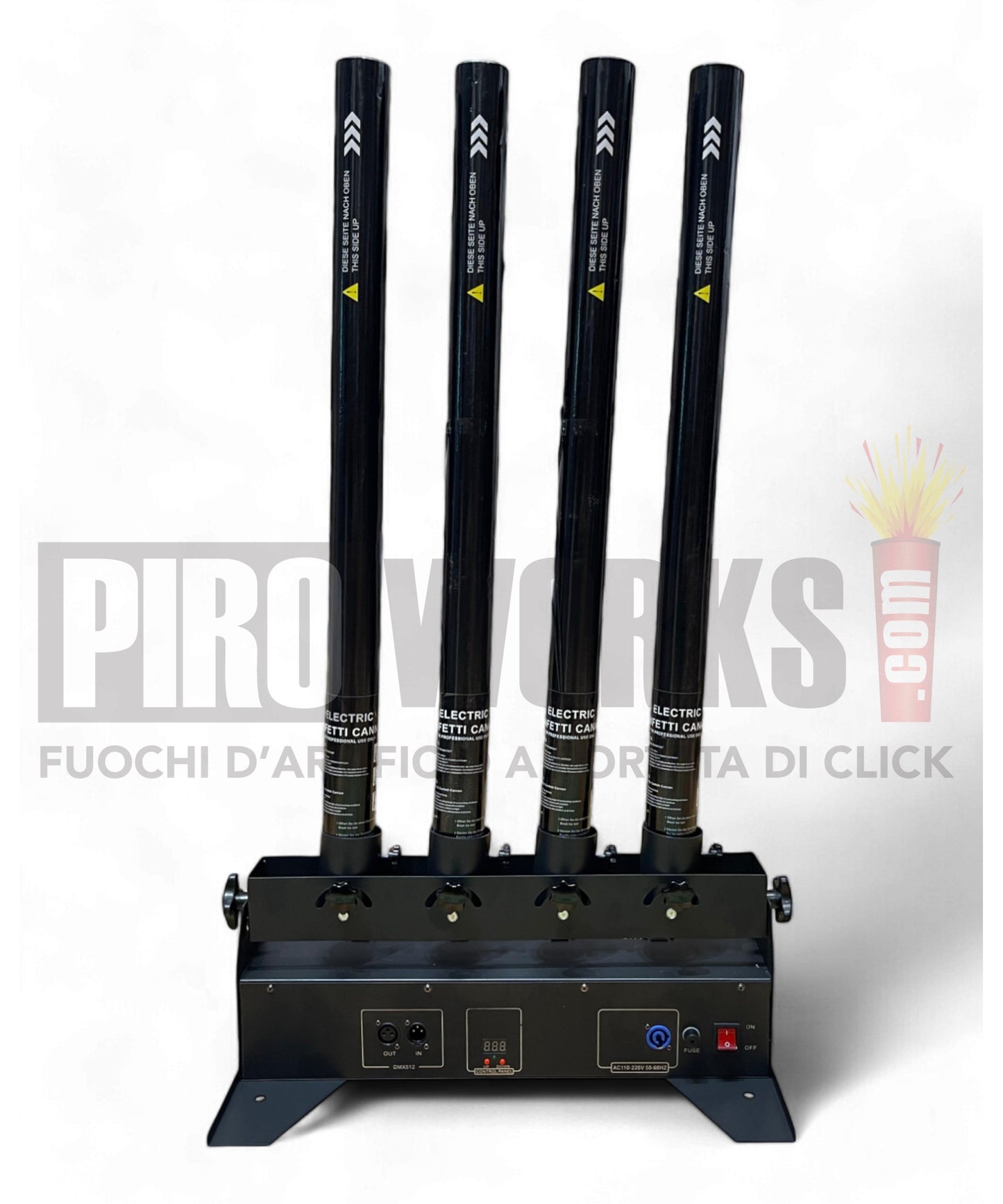Centralina 4 Uscite | Per Spara Coriandoli Elettronici | Con Radiocomando | Angolazioni Variabili