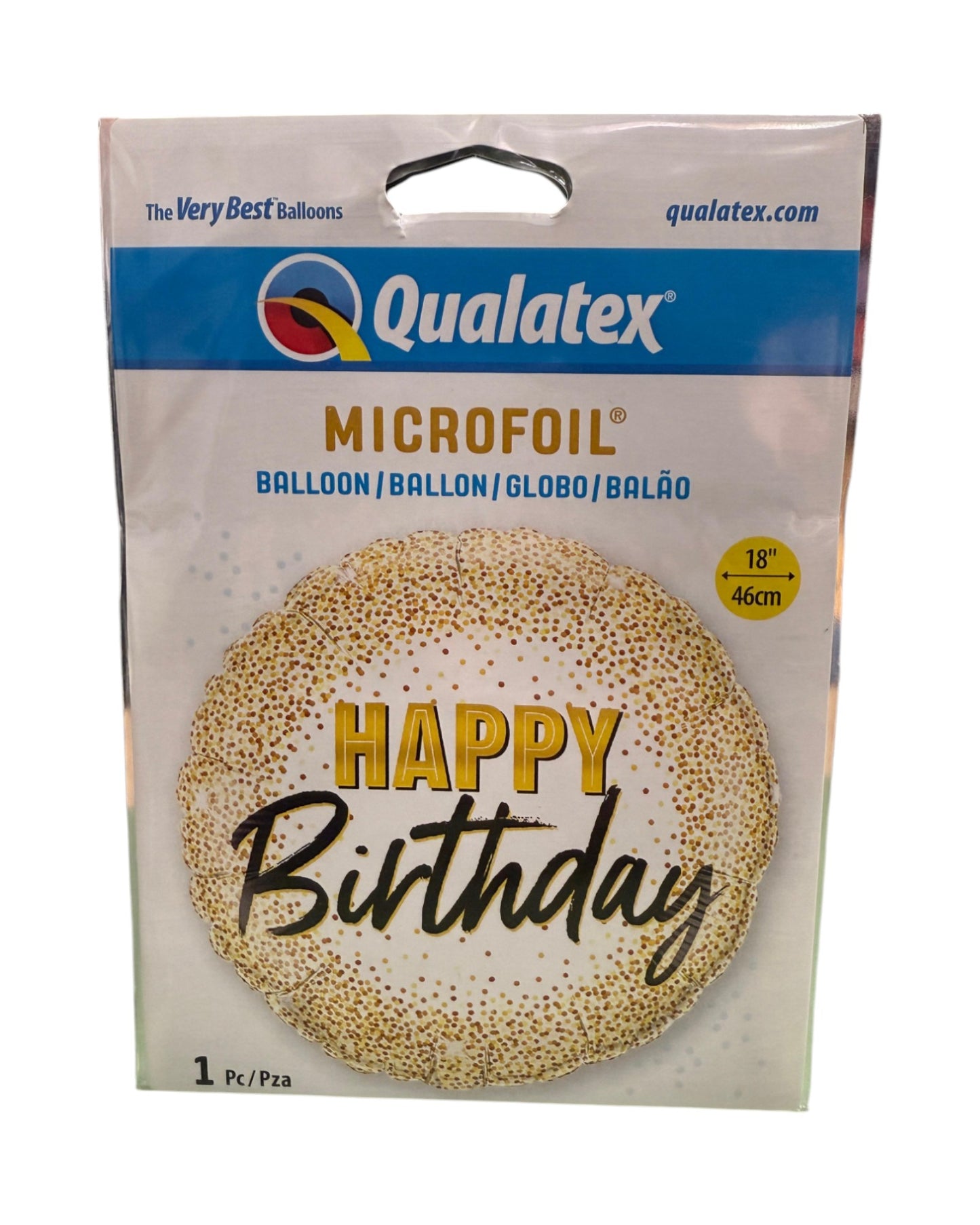 Palloncini Foil | Compleanno Nero/Oro | Vari Modelli | 18 Pollici | 1 Pz