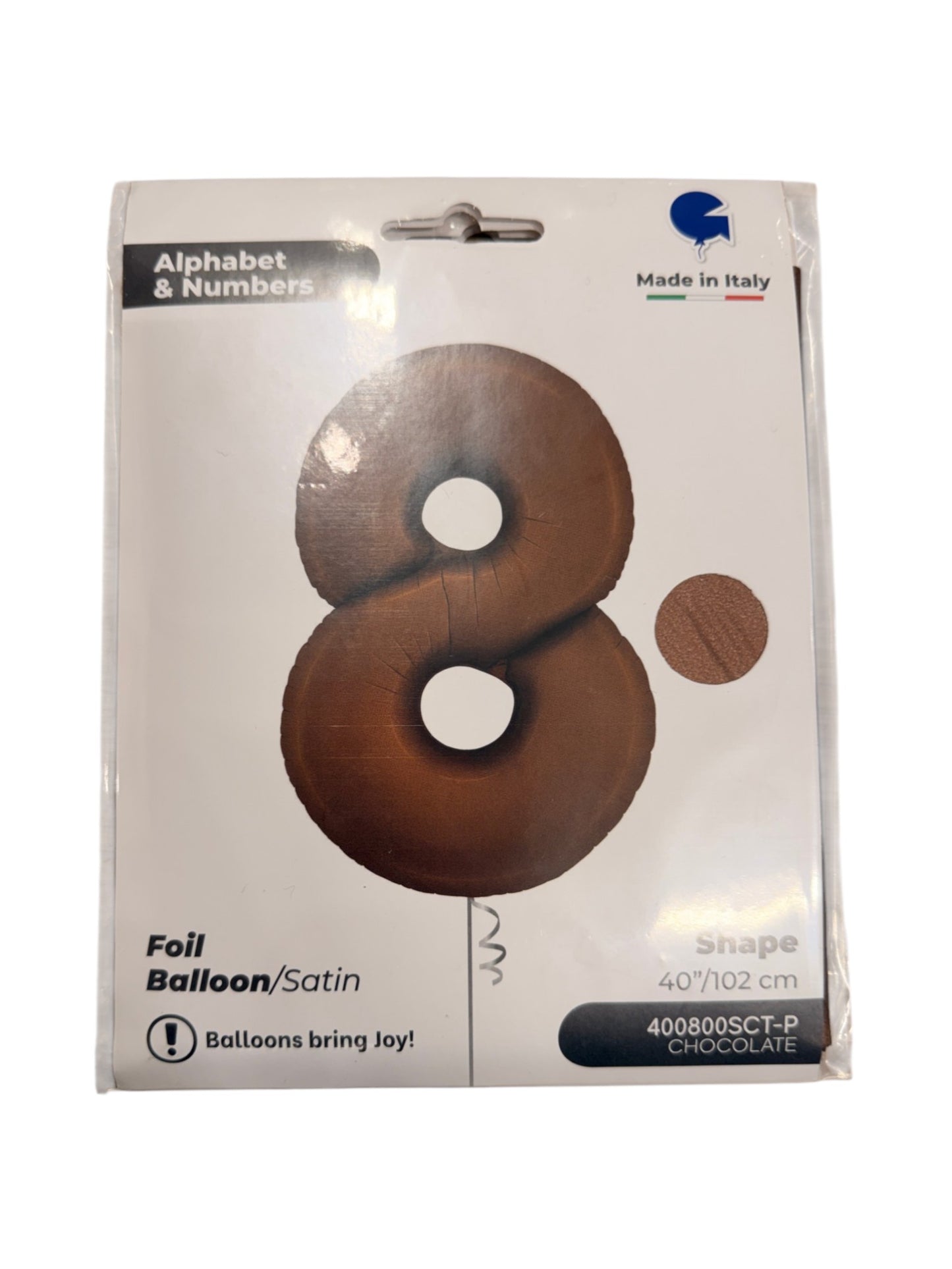 Palloncini Foil | Numeri 0-9 | Grabo | 102 Cm | Chocolate