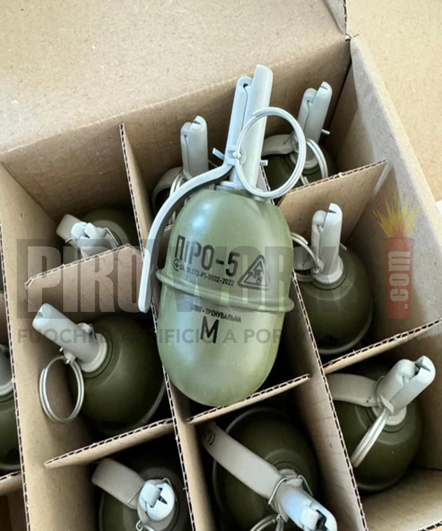 Pyrosoft | Granata a Mano | Piro-5M Chalk | Airsoft | 1 Pz