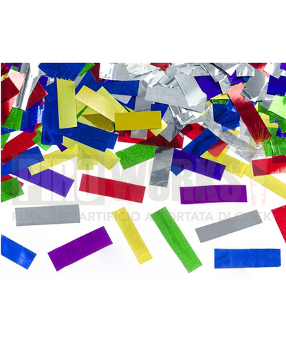 Coriandoli Rettangolari | Metallizzati | 500 Gr | Caduda Lenta | Vari Colori