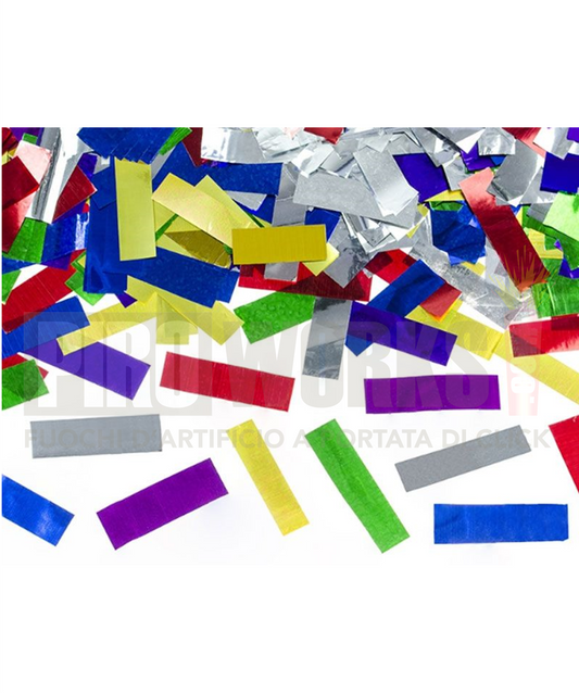 Rectangular Confetti | Metallics | 500 Gr | Slow Fall | Various Colors