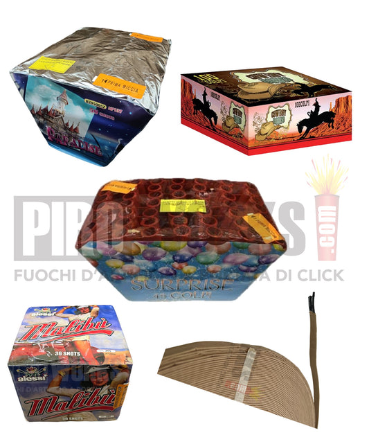 Kit Party | Spettacolo Completo | Striscioni - Peonie - Ventagli - Chiusura | Passafuoco