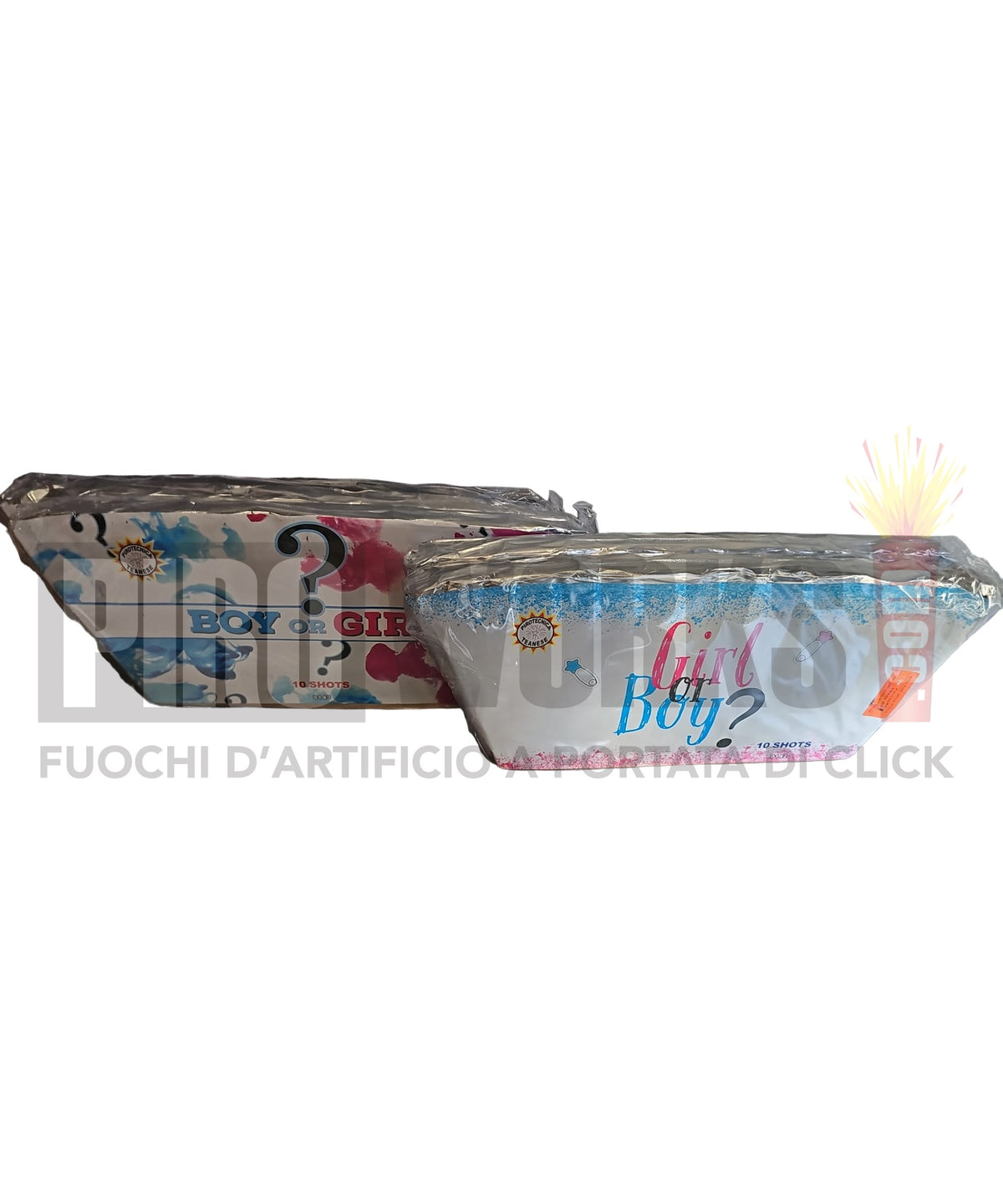 Fetta | Boy or Girl | 10 Colpi | Fumata Rosa/Celeste | Con Miccia