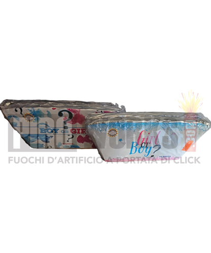 Fetta | Boy or Girl | 10 Colpi | Fumata Rosa/Celeste | Con Miccia