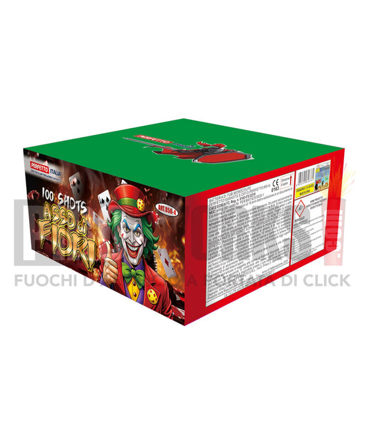 Asso di Fiori | 100 Colpi | Art.850 | Linea Poker | 20mm | Perfetto