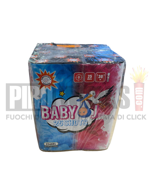 Baby Shower | Fumo Celeste | Colpi Singoli Titanio | 25 Colpi | Teanese | 2568RL