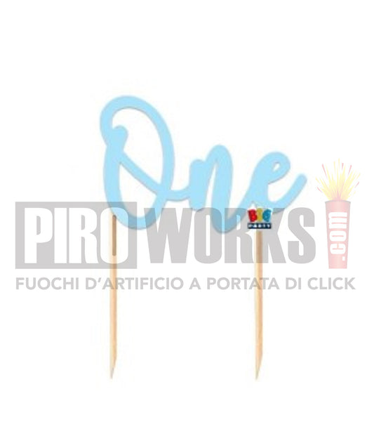 Cake Topper | One | 20cm | Celeste