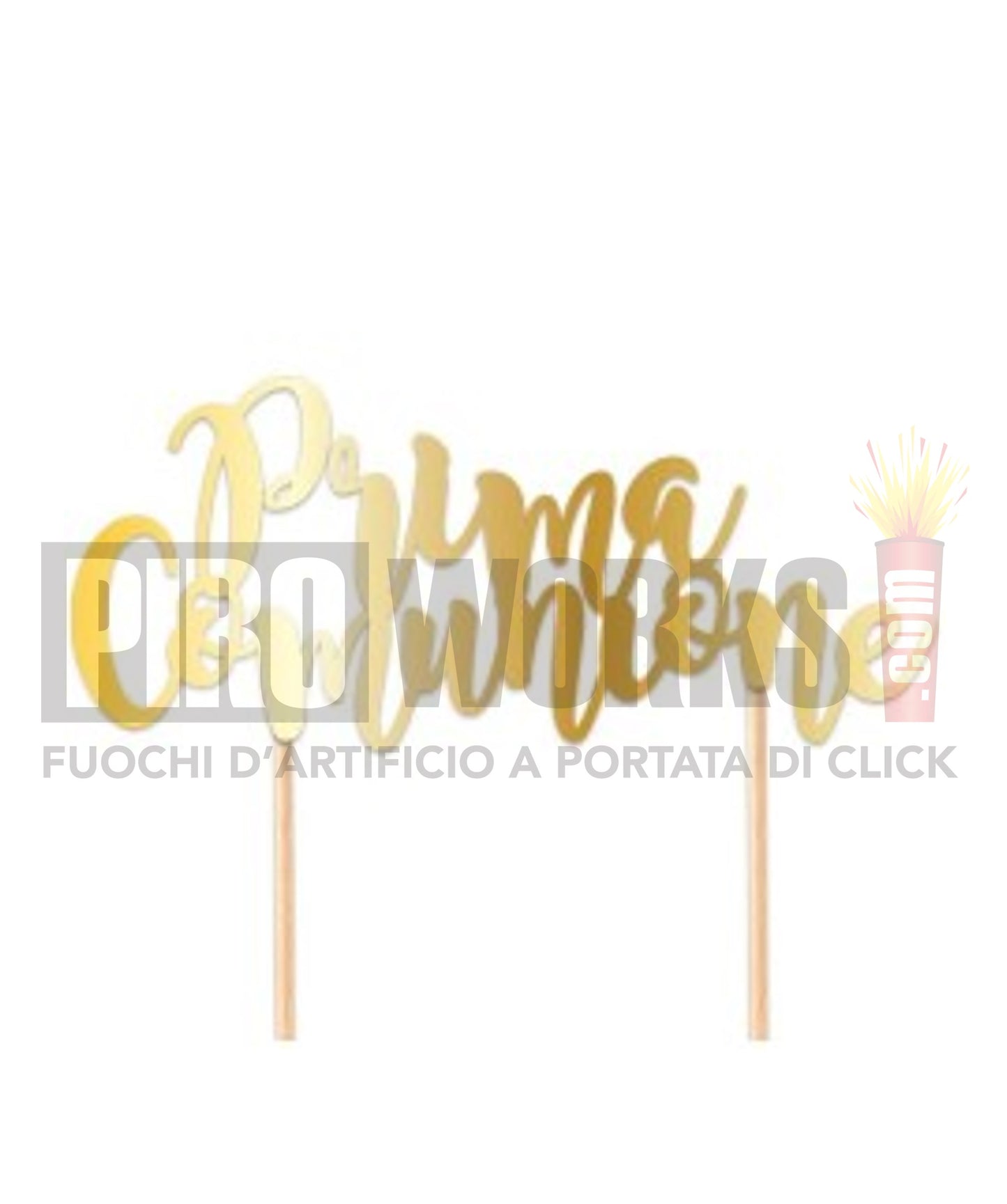 Cake Topper | Prima Comunione | 20cm | Oro