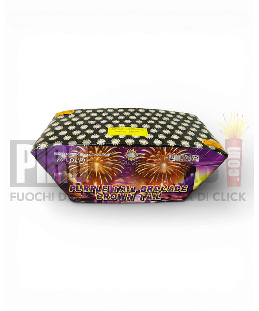 Purple Tail Brocade Crown Tail | 70  Colpi | Striscioni Oro Punta Viola