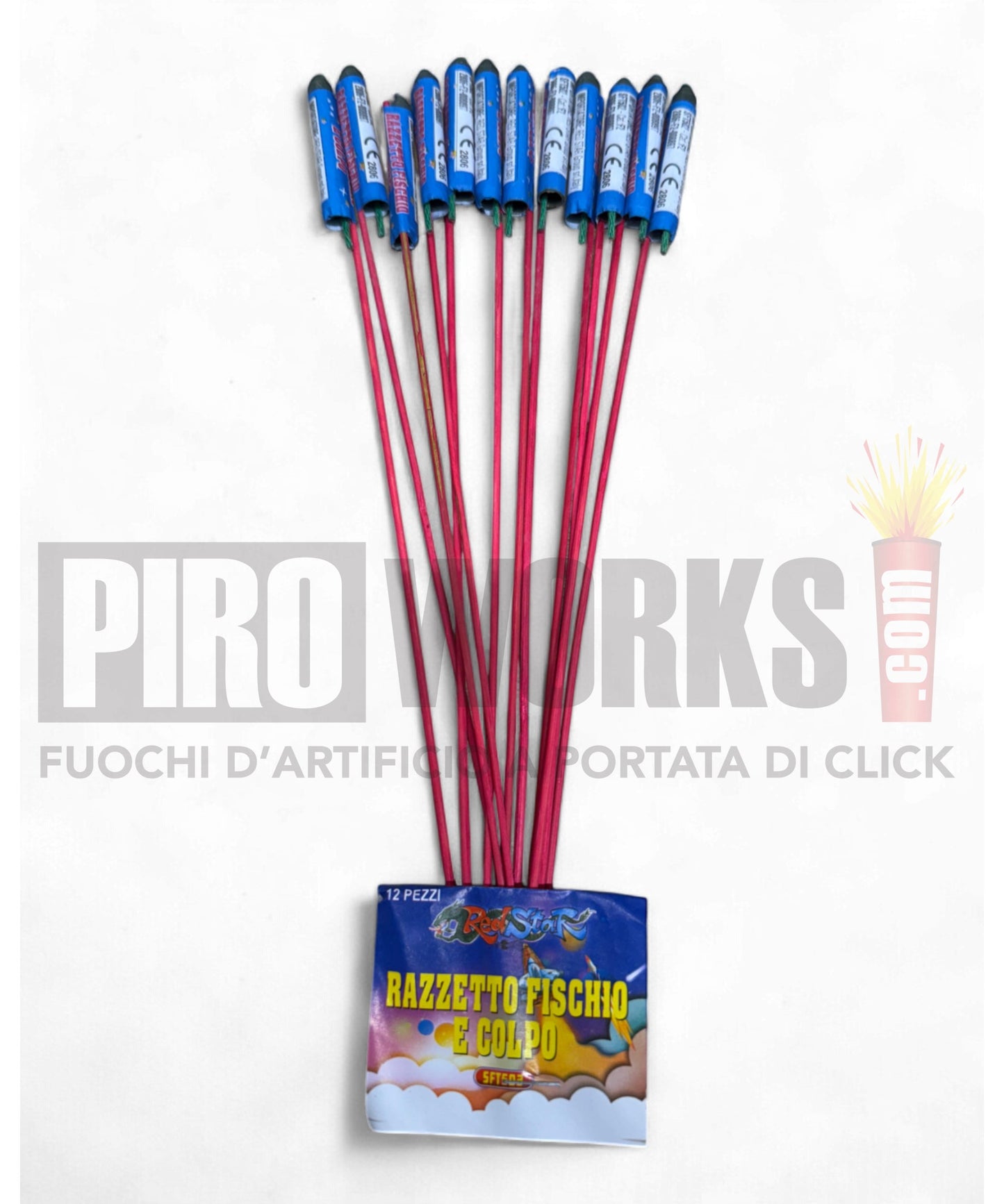 Razzetto Fischio e Colpo | 12 Pz | Red Star