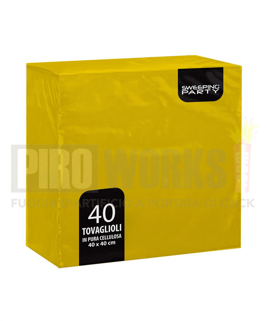 Tovaglioli Carta | Vari Colori | 40x40 Cm | 40 Pz