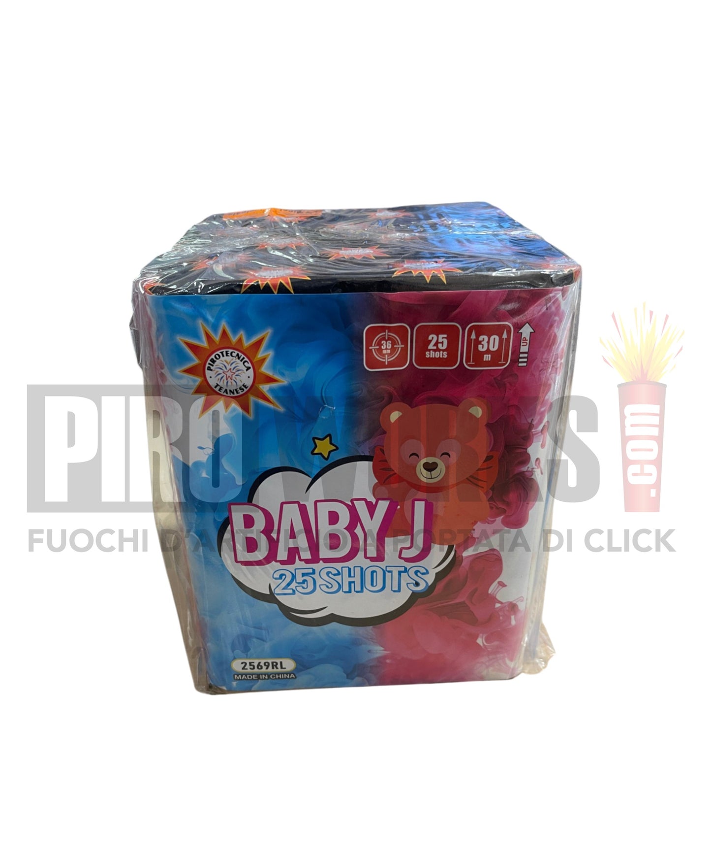 Baby Shower | Fumo Rosa | Colpi Singoli Titanio  | 25 Colpi | Teanese | 2569RL