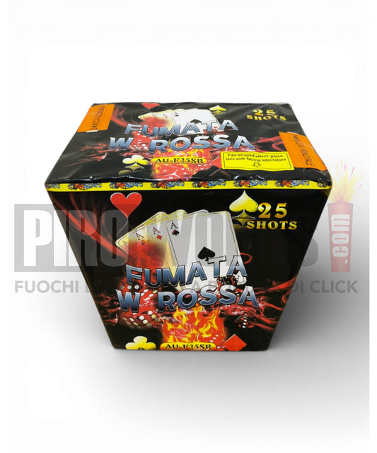 Fumata W Rossa | 25 Colpi | 30mm | Fumata Ventaglio Rossa