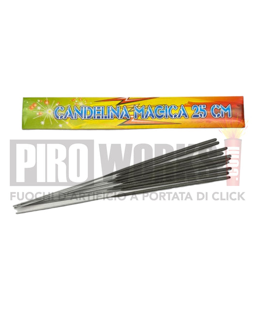 Candeline Magiche | 25cm | Stelline | 10Pz