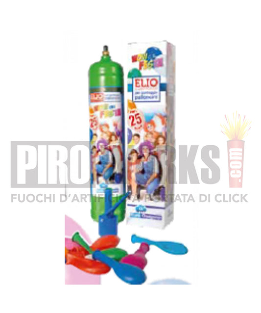 Bombola Elio | Usa e Getta | Max 25 Palloncini | 8 Pollici