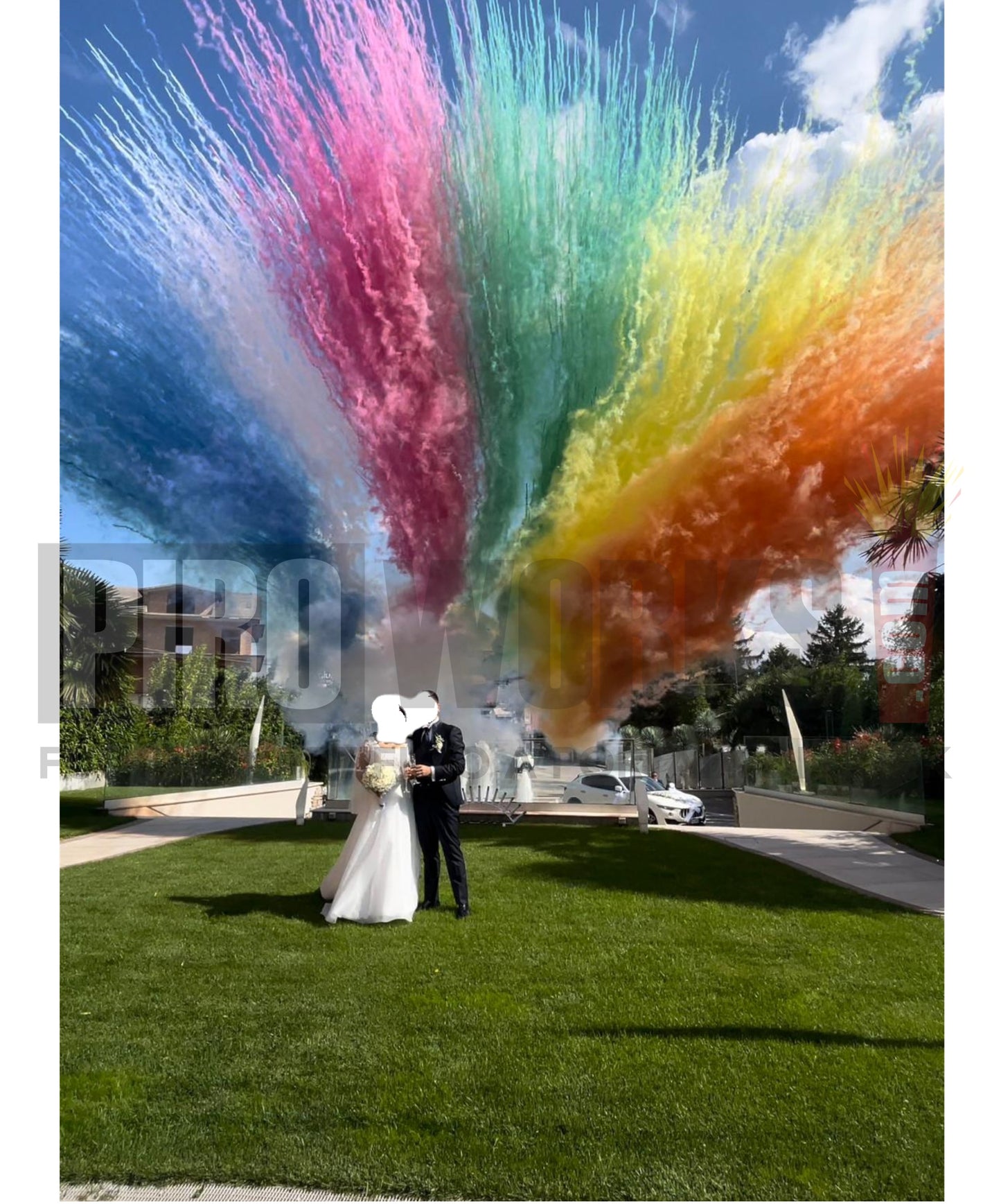 Monogetto | Fumata | 30mm | Vari Colori | Uso Professionale | Senza Accenditore