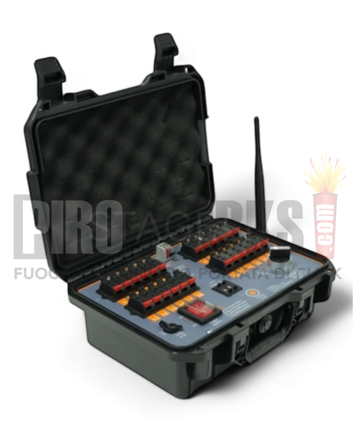 Centralina Professionale Con Case | 4 Moduli da 24 Canali | 96 Canali | Con Master Radiocomando