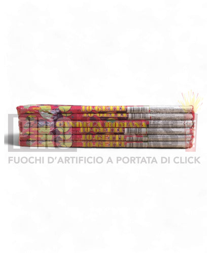 Candela Romana | 10 Getti | 12 Pz | Red Star