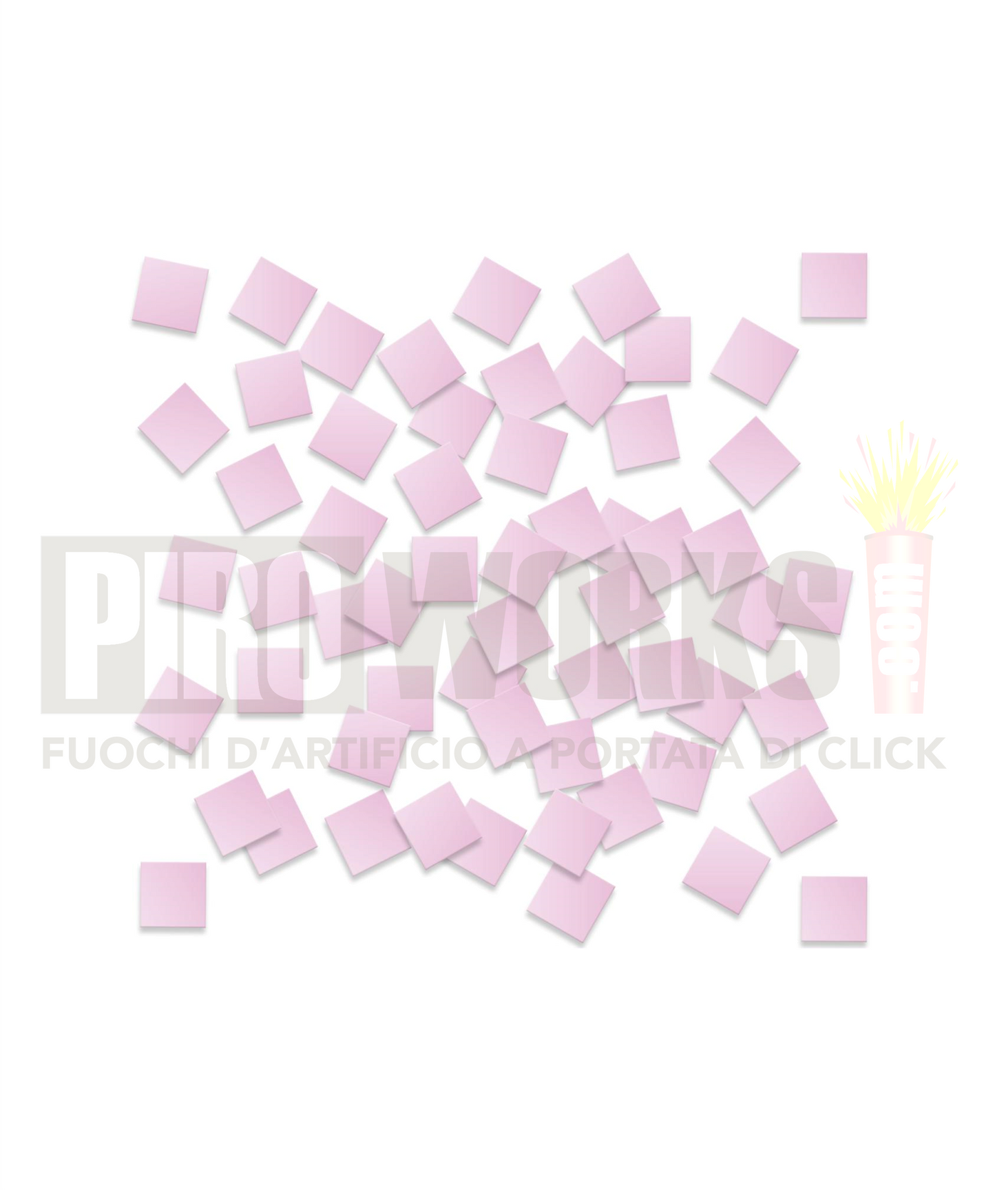 Coriandoli Quadrati | 500 Gr | Caduda Lenta | Celeste o Rosa