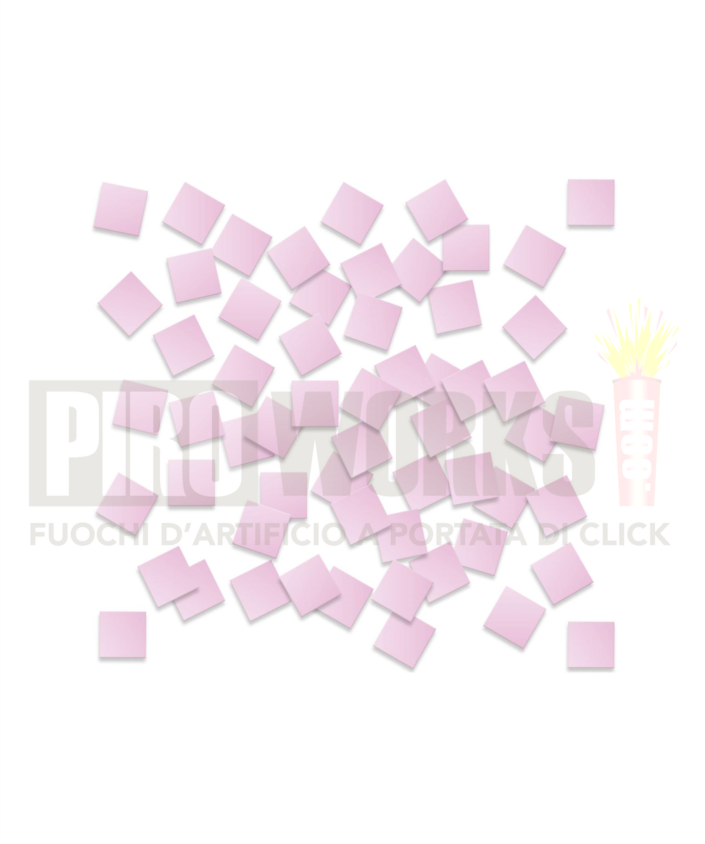Square Confetti | 500 Gr | Slow Fall | Light blue or pink
