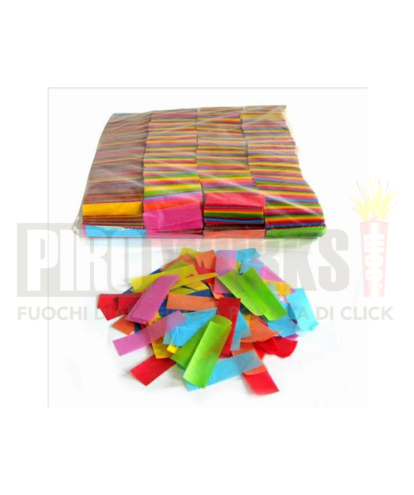 Coriandoli Rettangolari | 1 Kg | Caduta Lenta | Vari Colori