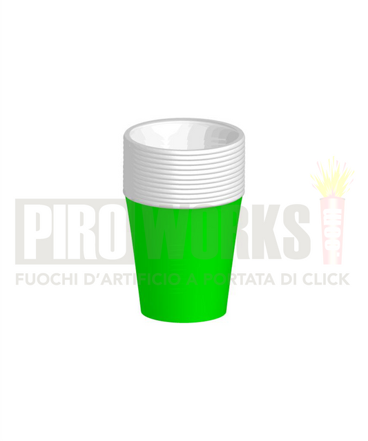Bicchieri Carta | Vari Colori | 260 ml | 12 Pz