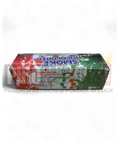 Fumogeno Tricolore | Verde-Bianco-Rosso | 60 Sec | 1 Pezzo | Compass Rose