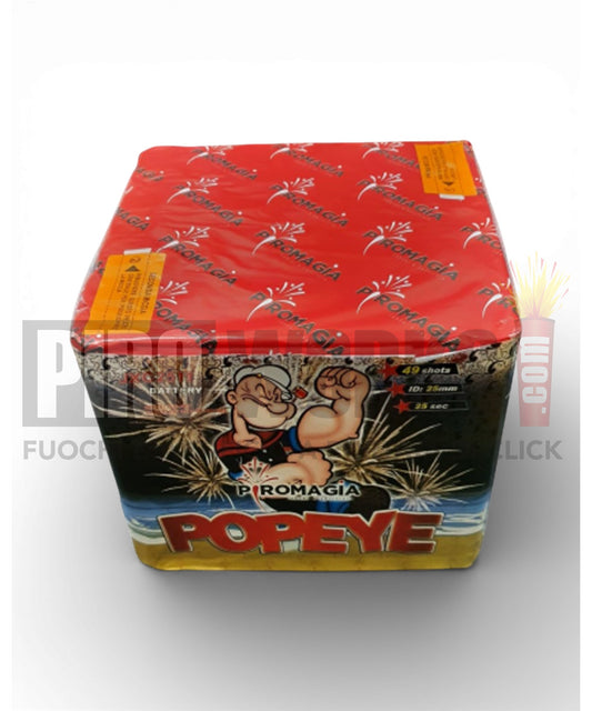 Popeye | 49 Colpi | 25mm | Colpo Titanio Scia Bianca