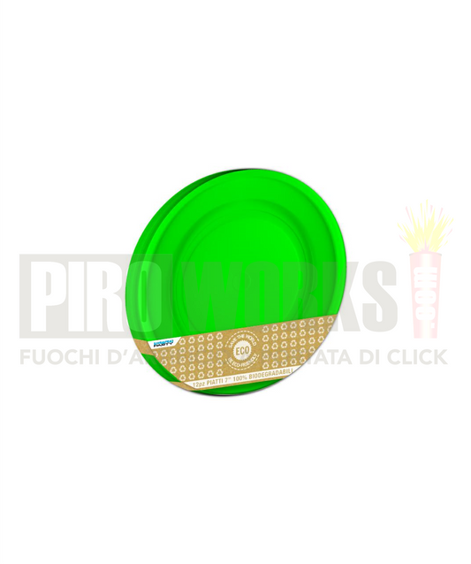 Piatti Carta | Vari Colori | 17 Cm | 12 Pz