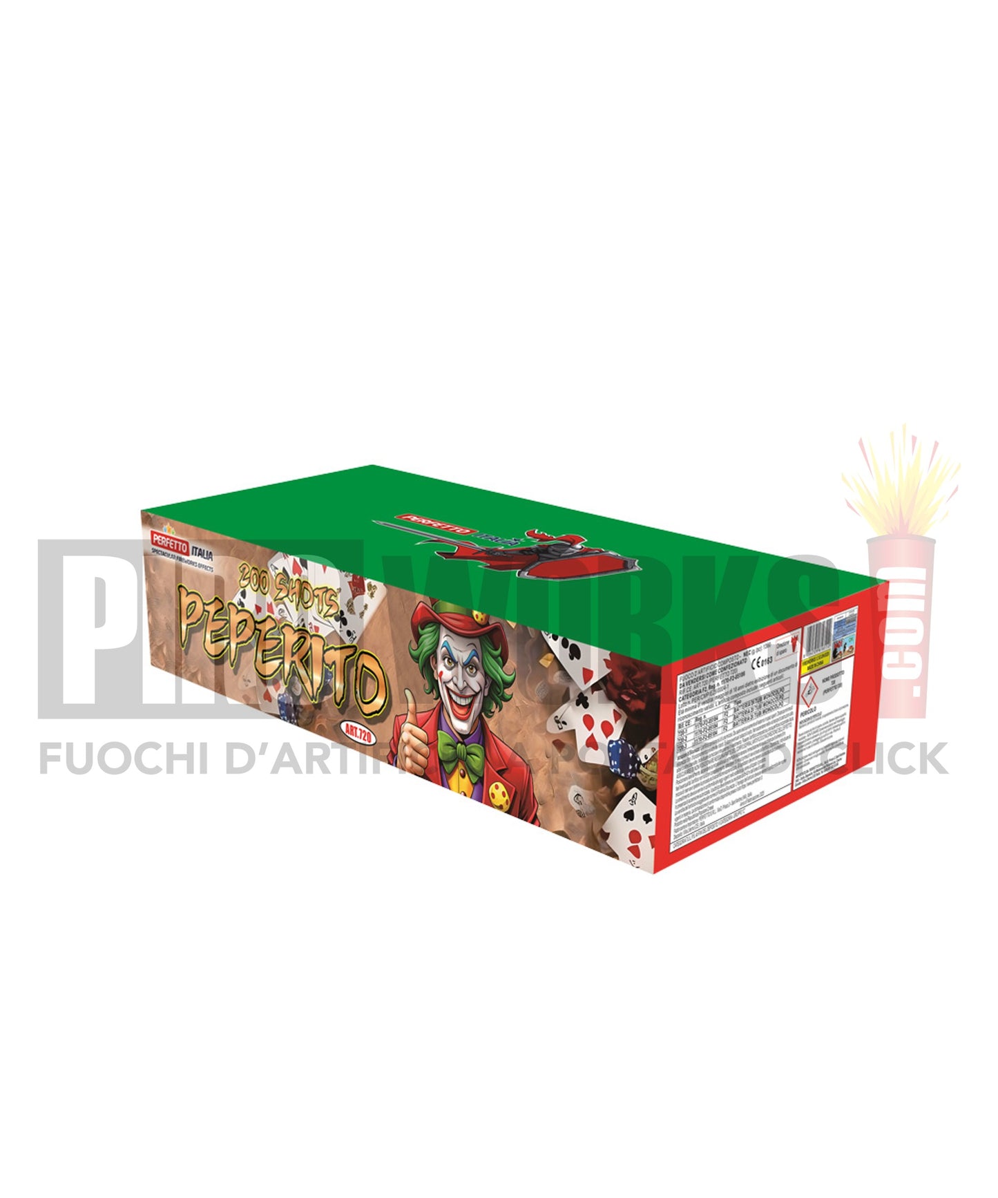 Peperito | Art. 720 | 200 Colpi | Dritta e Ventaglio | Perfetto