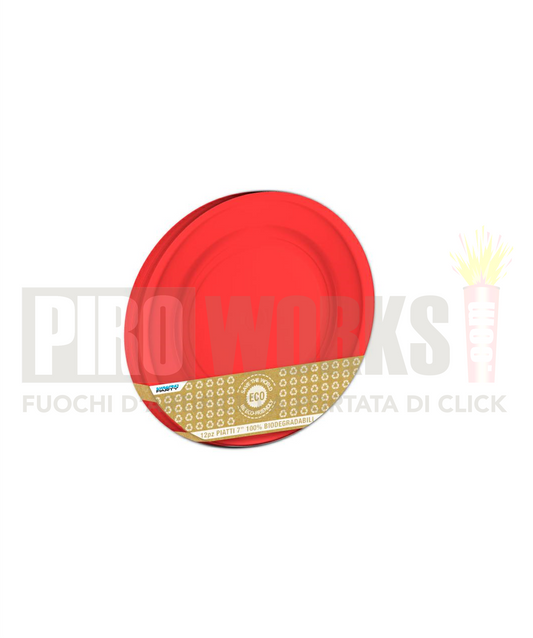 Piatti Carta | Vari Colori | 17 Cm | 12 Pz