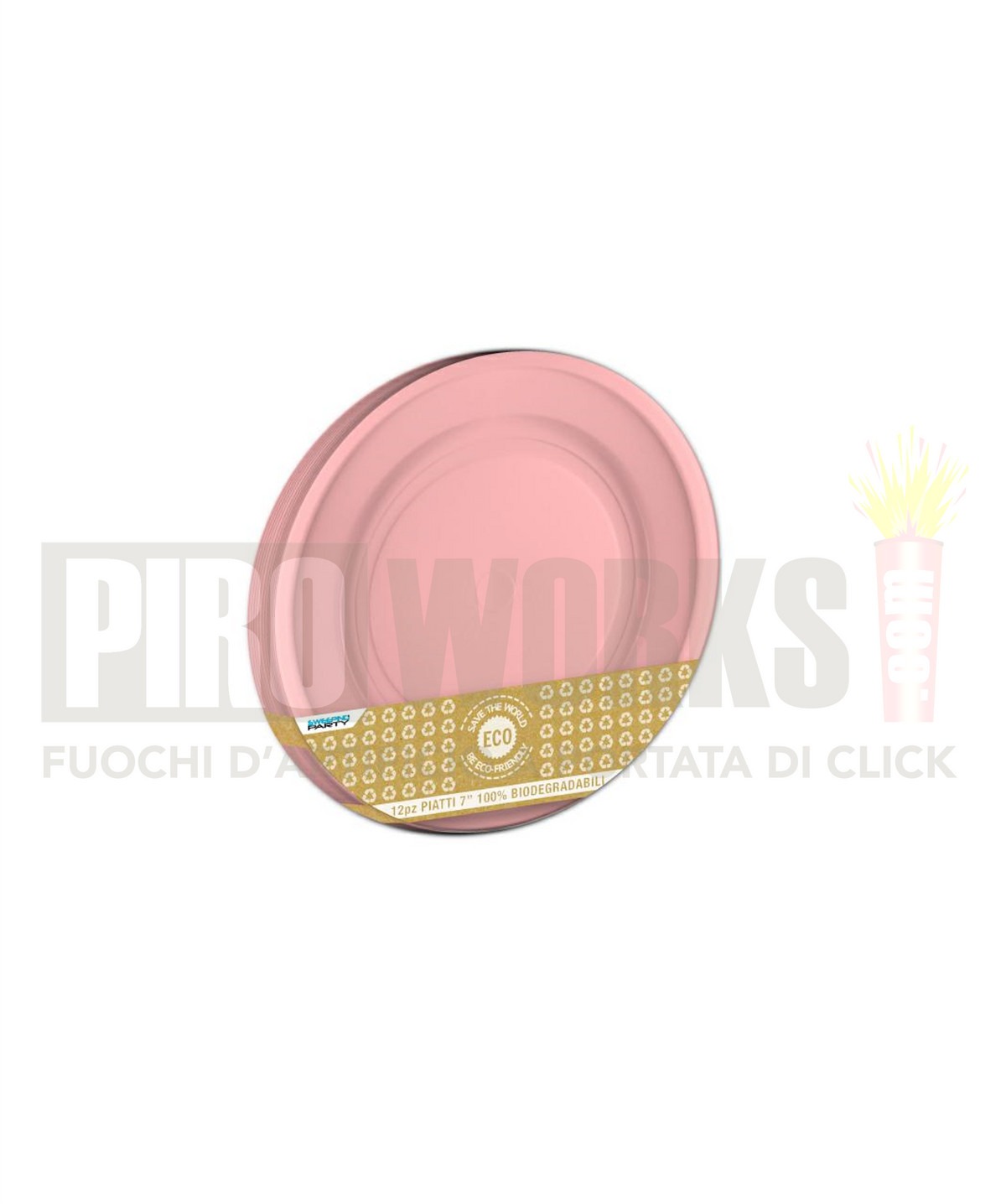 Piatti Carta | Vari Colori | 17 Cm | 12 Pz
