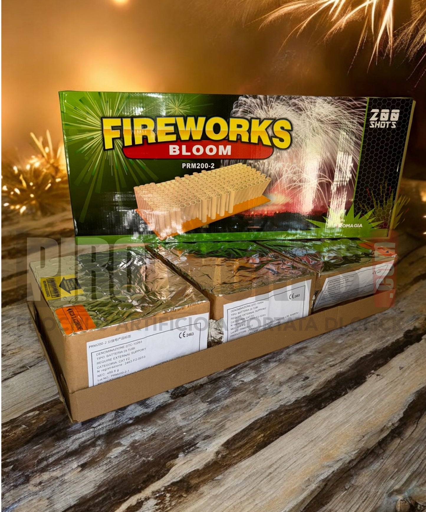 Fireworks Bloom | 200 Colpi | Dritto e Ventaglio