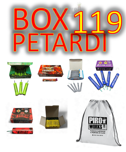 Firecrackers Box | SMALL | 119 Pcs | With Bag Piroworks