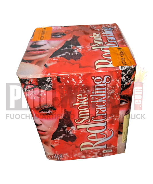 Smoke Crackling Red | 25 Colpi | 30mm | Scie Fumogene ROSA