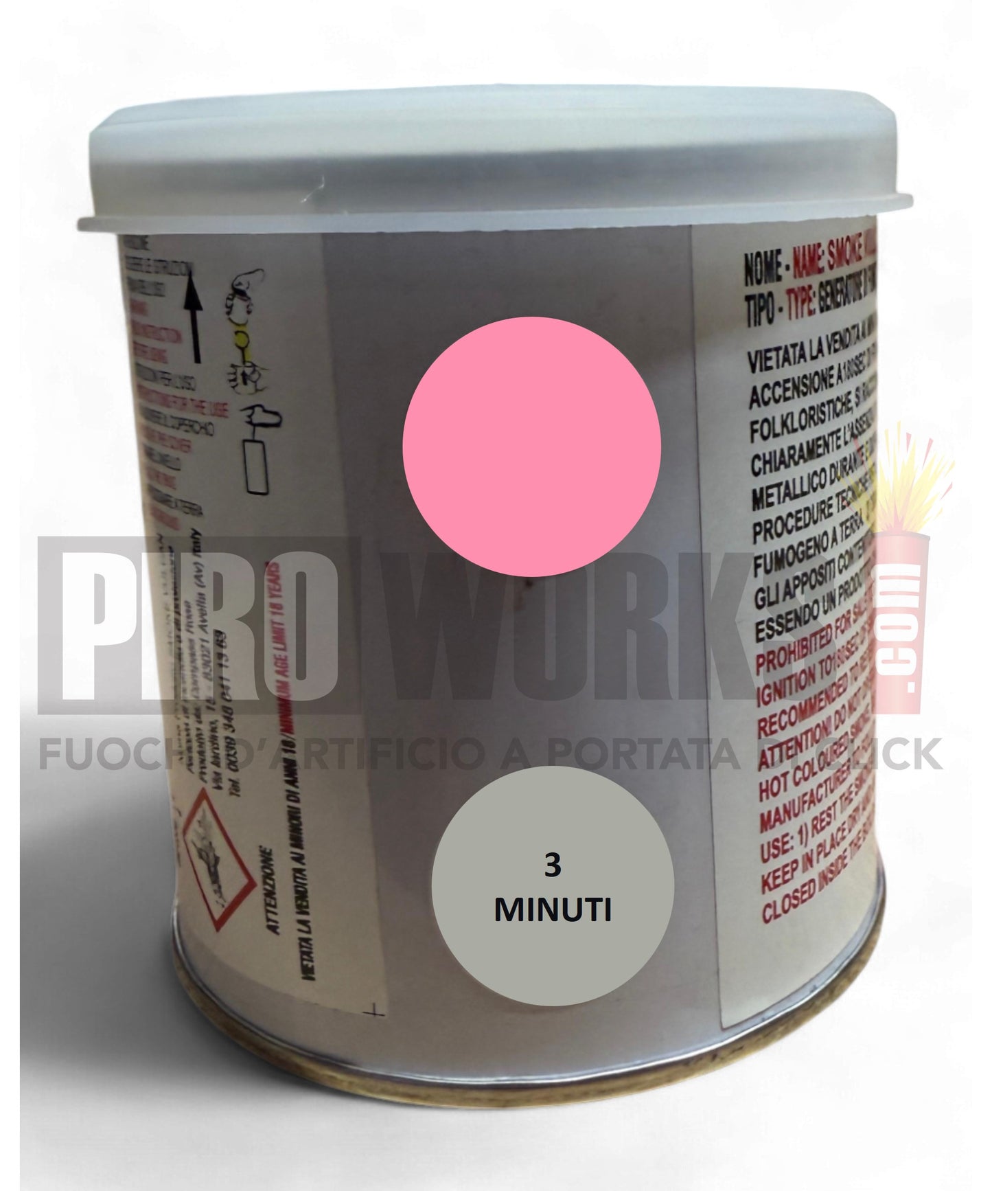 Fumogeno | Vulcan 3 Minuti | Barattolo | Vari Colori | Compass Rose