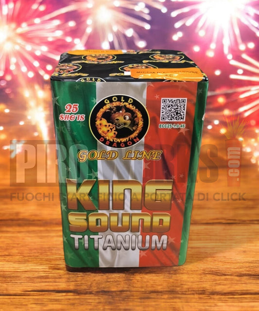 King Sound Titanium | 25 Colpi | 25mm | Fischioni Titanium
