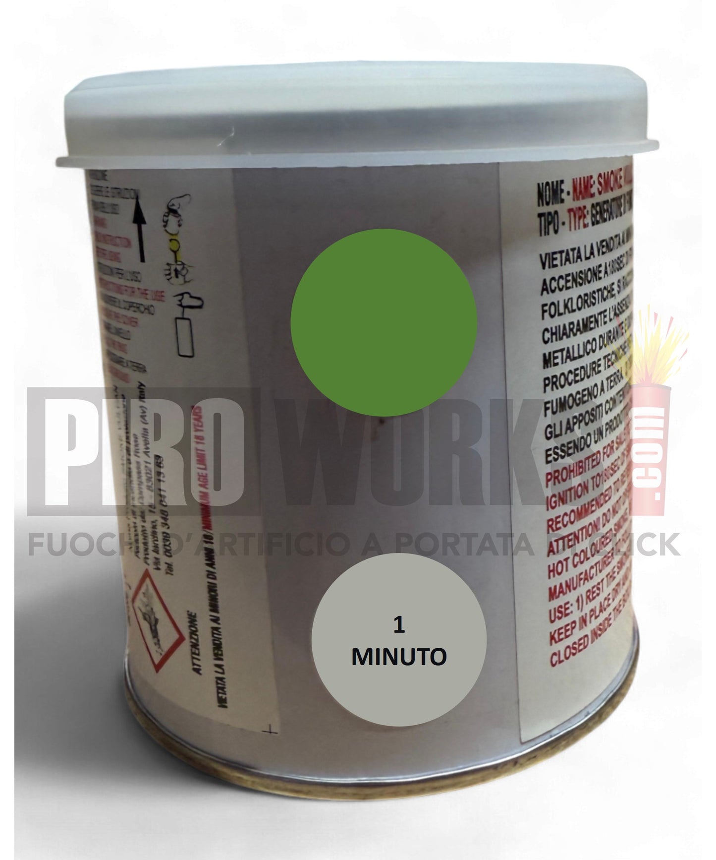 Fumogeno | Vulcan 1 Minuto | Barattolo | Vari Colori | Compass Rose