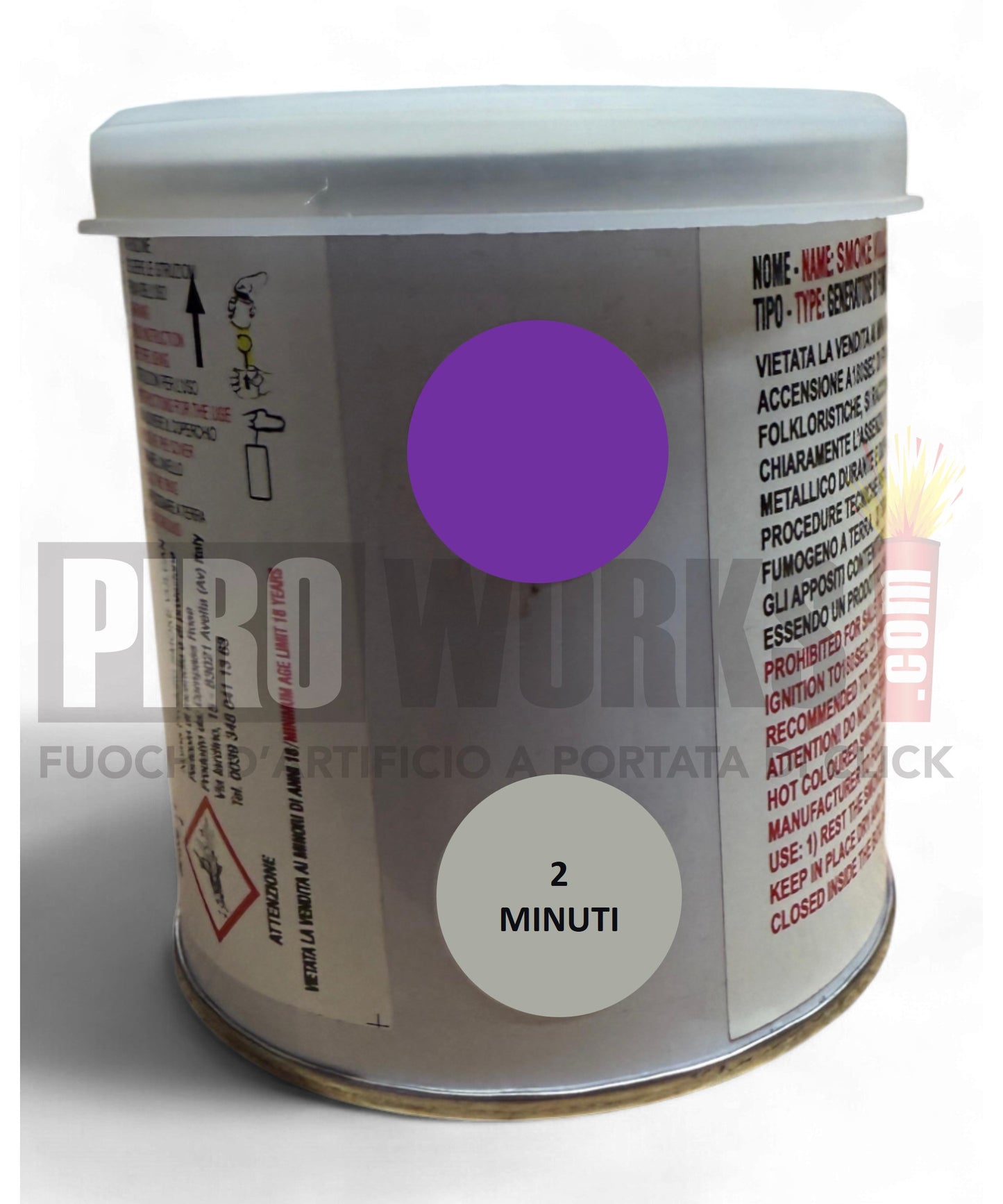 Fumogeno | Vulcan 2 Minuti | Barattolo | Vari Colori | Compass Rose